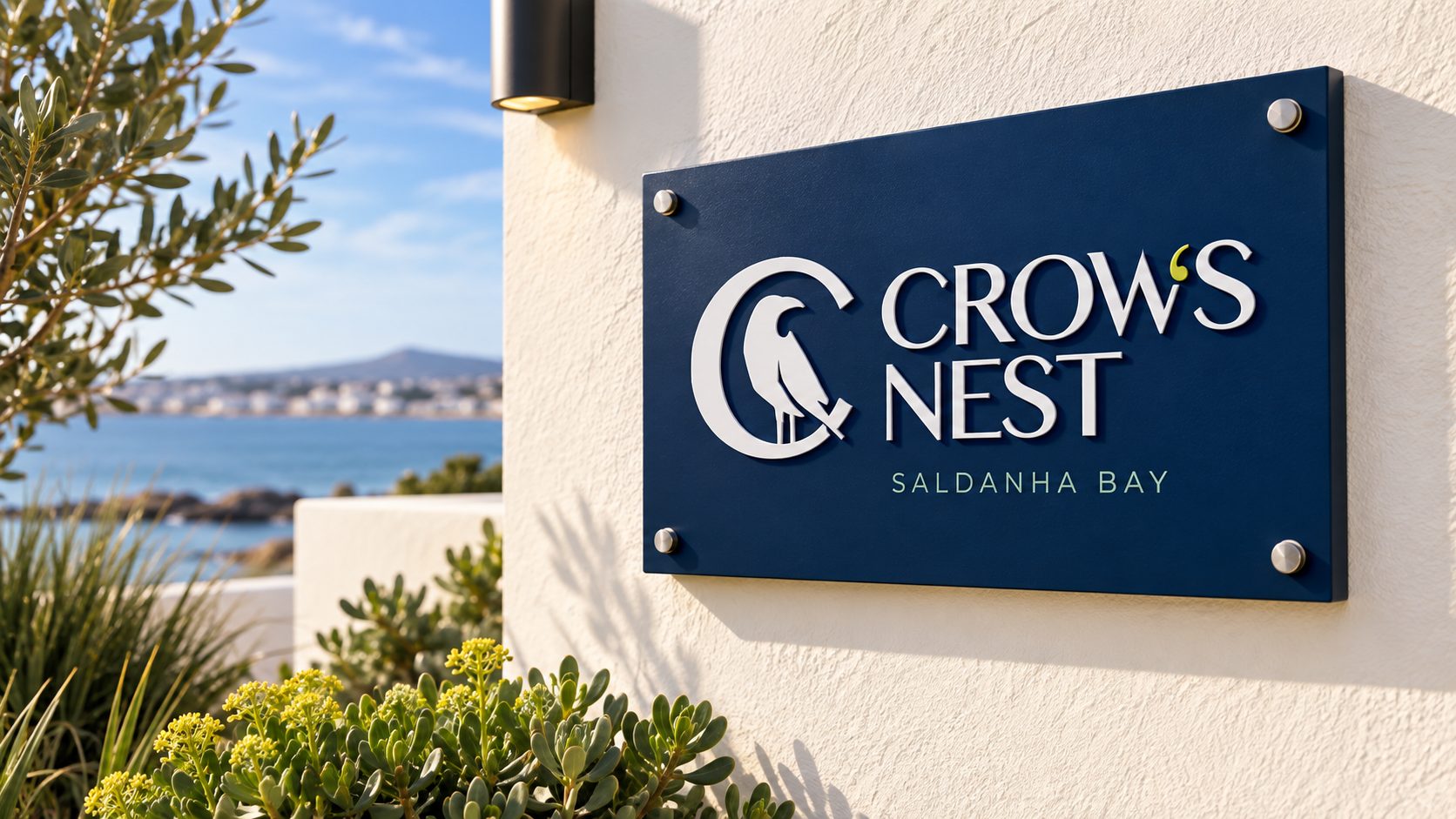 Crow’s Nest concept mockup: entrance signage