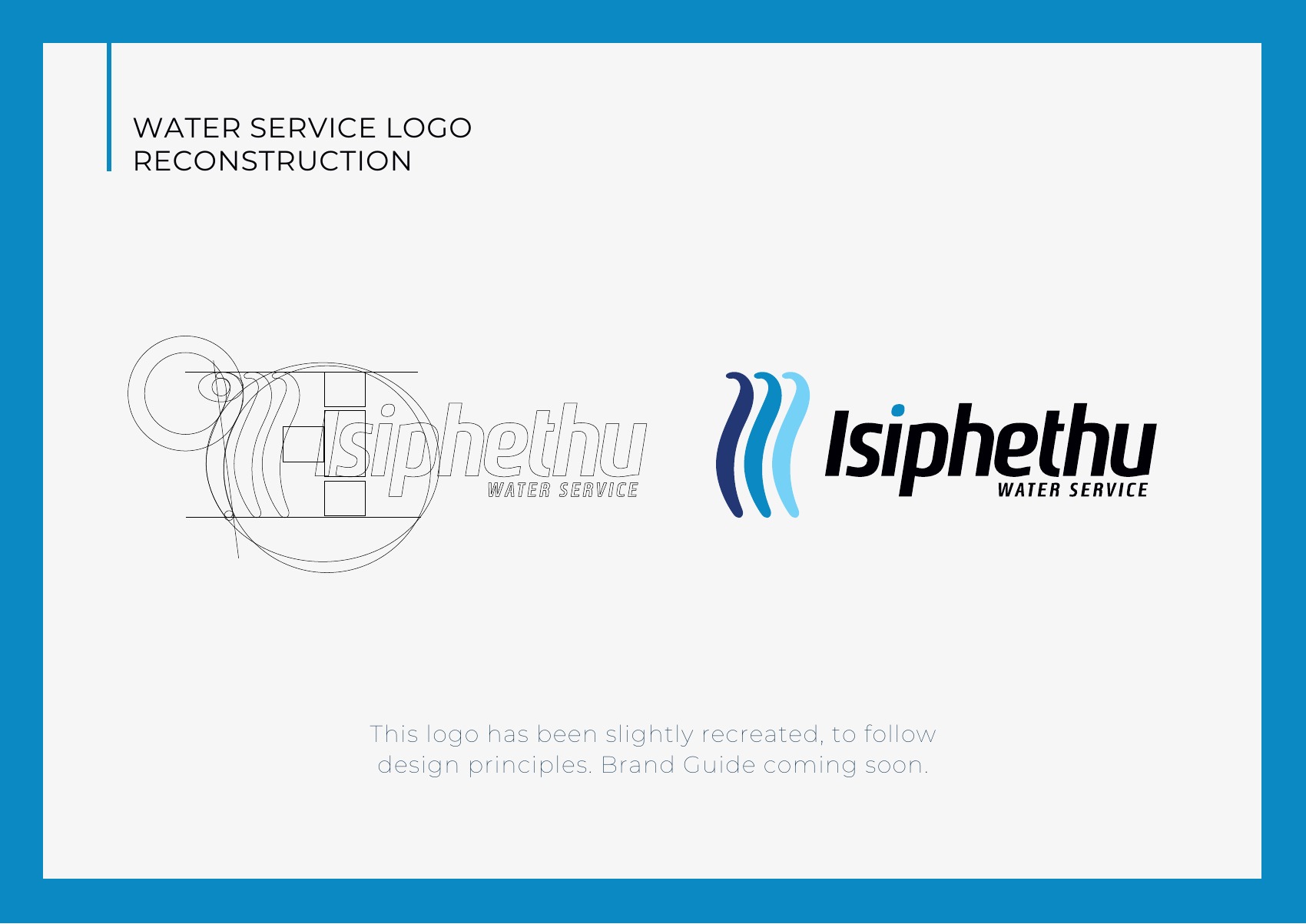 Isiphethu Water Service logo reconstruction study